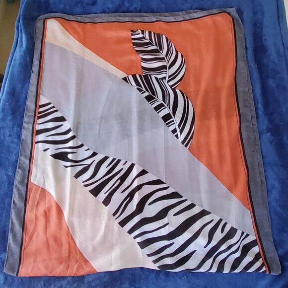 Zebra Print Veil Mantilla Scarf Shawl Wrap - Picture 1 of 11